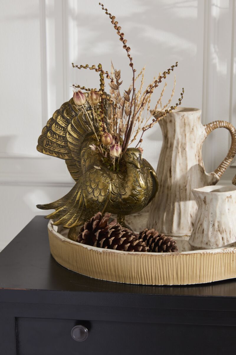 Autumn Turkey Vase