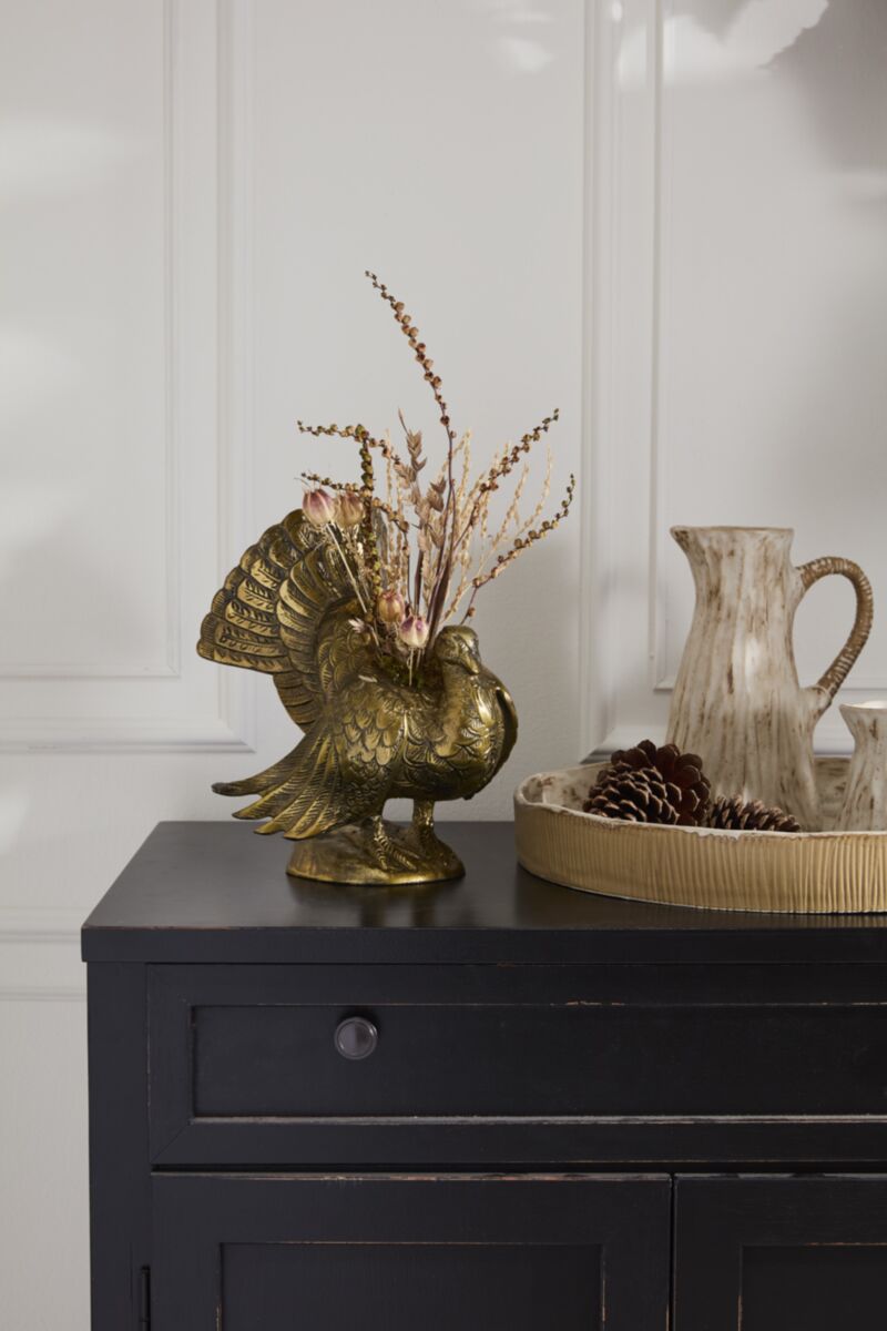 Autumn Turkey Vase