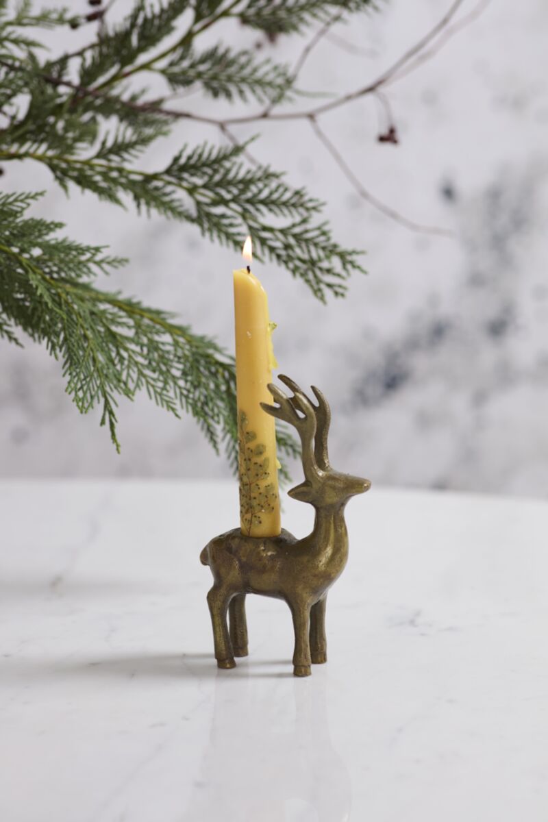 Winter Deer Candleholder