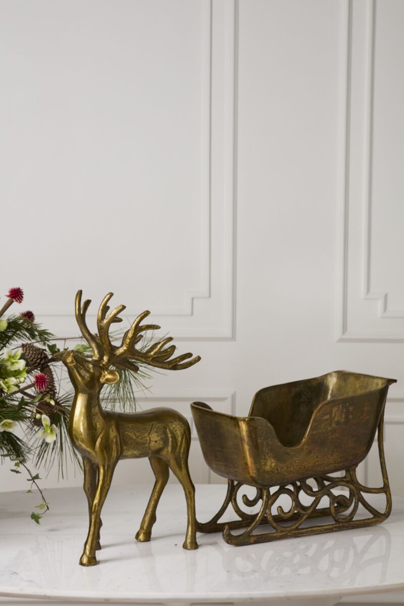 Winter Sleigh Deer